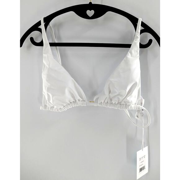 Andie Swim White Bikini Top Demi Moore Tropez - Picture 2 of 10